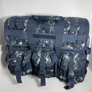 Blue Camo Messenger Bag